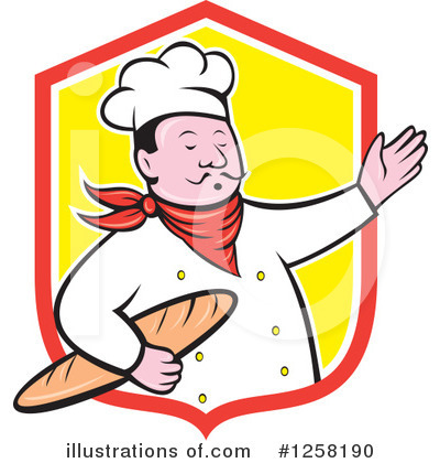 Royalty-Free (RF) Chef Clipart Illustration by patrimonio - Stock Sample #1258190