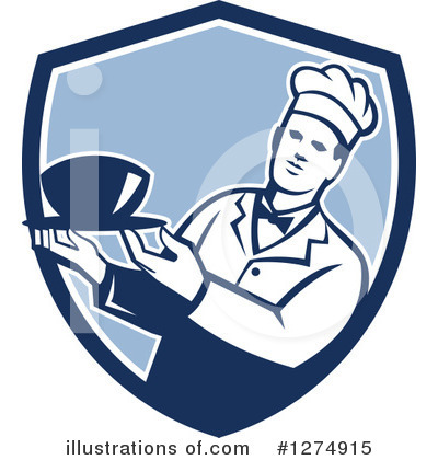 Royalty-Free (RF) Chef Clipart Illustration by patrimonio - Stock Sample #1274915