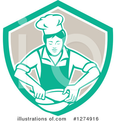 Royalty-Free (RF) Chef Clipart Illustration by patrimonio - Stock Sample #1274916