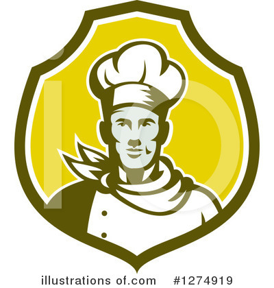 Royalty-Free (RF) Chef Clipart Illustration by patrimonio - Stock Sample #1274919