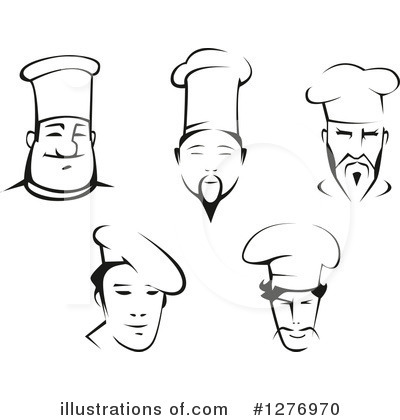 Royalty-Free (RF) Chef Clipart Illustration by Vector Tradition SM - Stock Sample #1276970