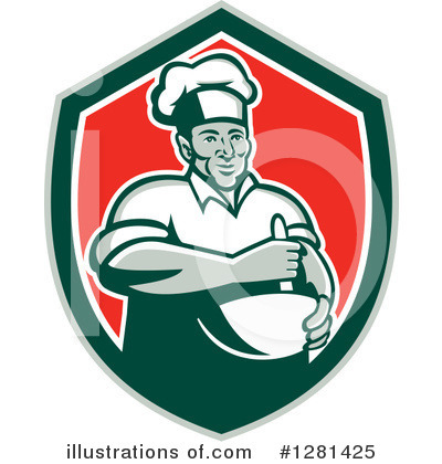 Royalty-Free (RF) Chef Clipart Illustration by patrimonio - Stock Sample #1281425