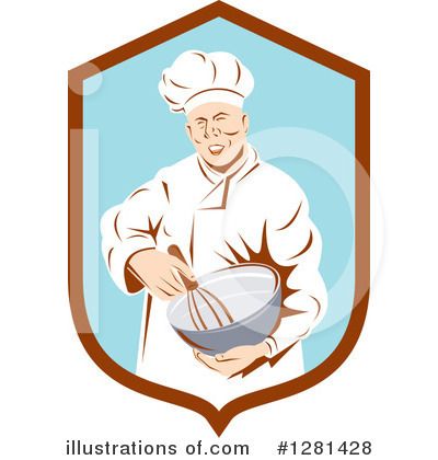 Royalty-Free (RF) Chef Clipart Illustration by patrimonio - Stock Sample #1281428
