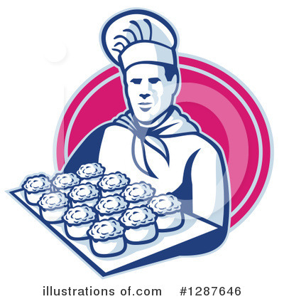 Royalty-Free (RF) Chef Clipart Illustration by patrimonio - Stock Sample #1287646