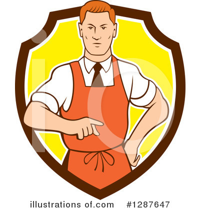 Royalty-Free (RF) Chef Clipart Illustration by patrimonio - Stock Sample #1287647