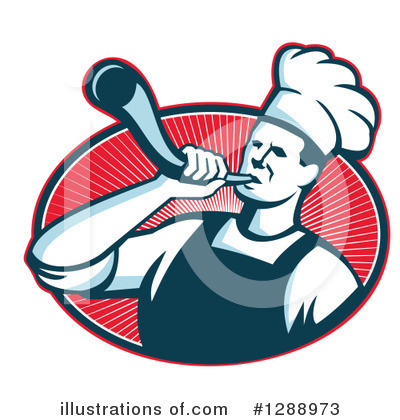Royalty-Free (RF) Chef Clipart Illustration by patrimonio - Stock Sample #1288973
