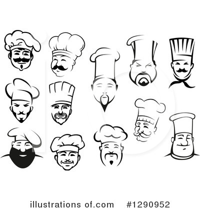 Royalty-Free (RF) Chef Clipart Illustration by Vector Tradition SM - Stock Sample #1290952