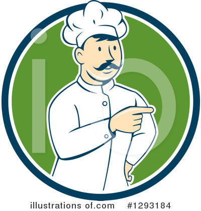 Royalty-Free (RF) Chef Clipart Illustration by patrimonio - Stock Sample #1293184