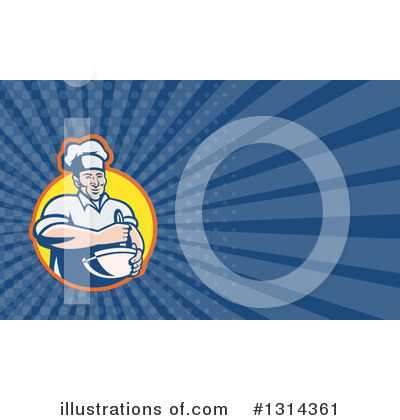 Royalty-Free (RF) Chef Clipart Illustration by patrimonio - Stock Sample #1314361