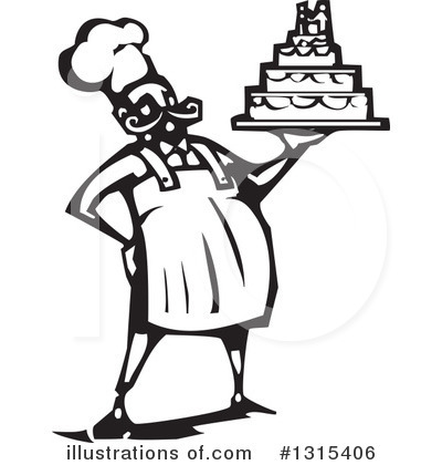 Royalty-Free (RF) Chef Clipart Illustration by xunantunich - Stock Sample #1315406