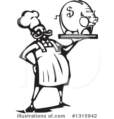 Royalty-Free (RF) Chef Clipart Illustration by xunantunich - Stock Sample #1315942