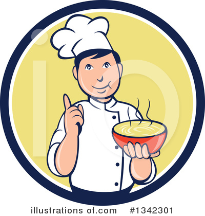 Royalty-Free (RF) Chef Clipart Illustration by patrimonio - Stock Sample #1342301