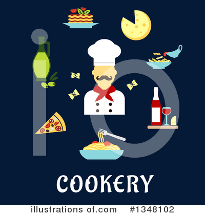Royalty-Free (RF) Chef Clipart Illustration by Vector Tradition SM - Stock Sample #1348102