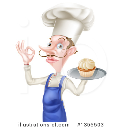 Royalty-Free (RF) Chef Clipart Illustration by AtStockIllustration - Stock Sample #1355503
