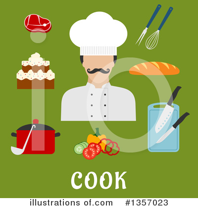 Royalty-Free (RF) Chef Clipart Illustration by Vector Tradition SM - Stock Sample #1357023