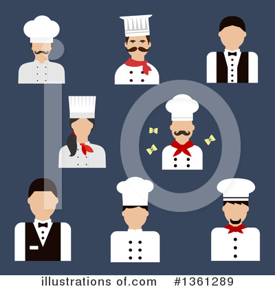 Royalty-Free (RF) Chef Clipart Illustration by Vector Tradition SM - Stock Sample #1361289