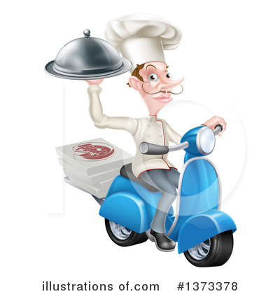 Food Delivery Clipart #1373378 by AtStockIllustration