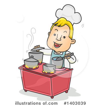 Royalty-Free (RF) Chef Clipart Illustration by BNP Design Studio - Stock Sample #1403039