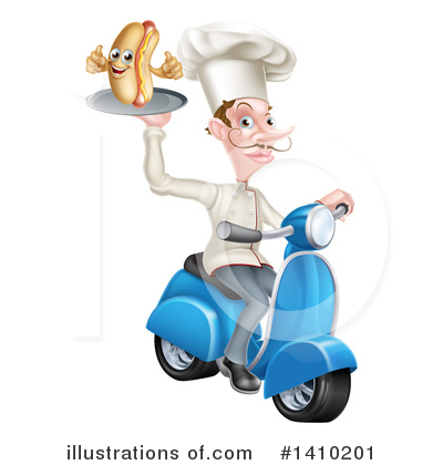 Royalty-Free (RF) Chef Clipart Illustration by AtStockIllustration - Stock Sample #1410201