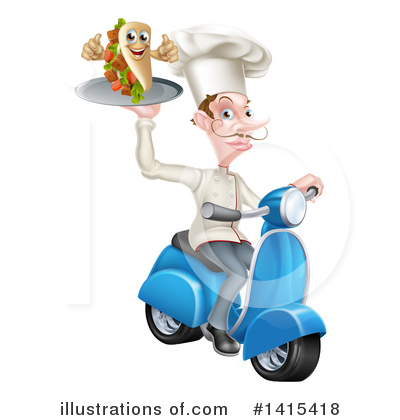 Royalty-Free (RF) Chef Clipart Illustration by AtStockIllustration - Stock Sample #1415418