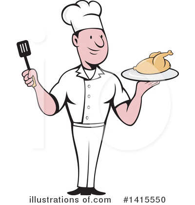 Royalty-Free (RF) Chef Clipart Illustration by patrimonio - Stock Sample #1415550