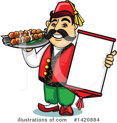 Shish Kebab Clipart #1420884 by Vector Tradition SM