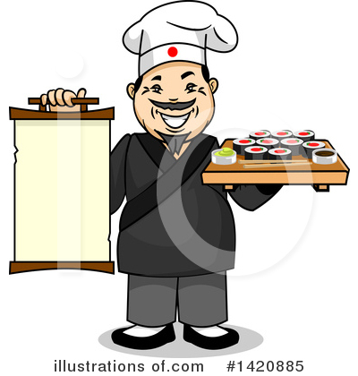 Royalty-Free (RF) Chef Clipart Illustration by Vector Tradition SM - Stock Sample #1420885