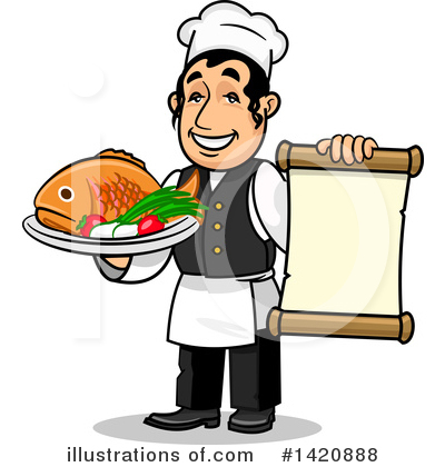Royalty-Free (RF) Chef Clipart Illustration by Vector Tradition SM - Stock Sample #1420888
