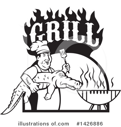 Grill Clipart #1426886 by patrimonio