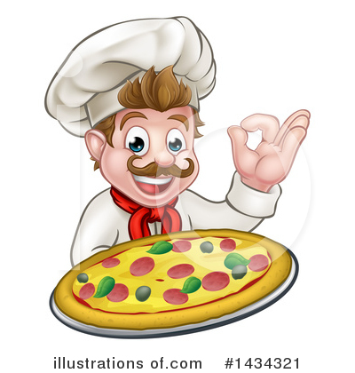 Royalty-Free (RF) Chef Clipart Illustration by AtStockIllustration - Stock Sample #1434321