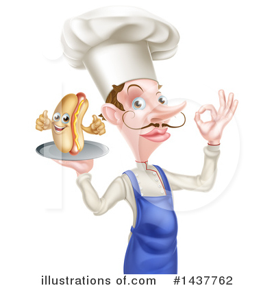 Royalty-Free (RF) Chef Clipart Illustration by AtStockIllustration - Stock Sample #1437762
