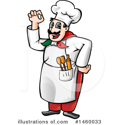 Royalty-Free (RF) Chef Clipart Illustration by Domenico Condello - Stock Sample #1460033