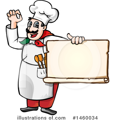 Royalty-Free (RF) Chef Clipart Illustration by Domenico Condello - Stock Sample #1460034