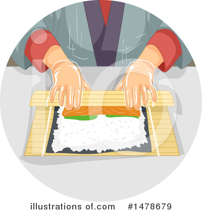 Sushi Clipart #1478679 by BNP Design Studio