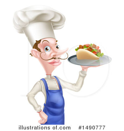 Royalty-Free (RF) Chef Clipart Illustration by AtStockIllustration - Stock Sample #1490777