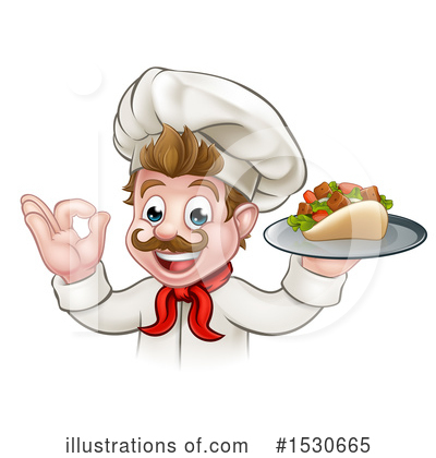 Royalty-Free (RF) Chef Clipart Illustration by AtStockIllustration - Stock Sample #1530665