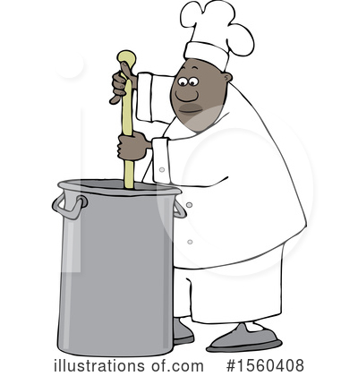 Royalty-Free (RF) Chef Clipart Illustration by djart - Stock Sample #1560408