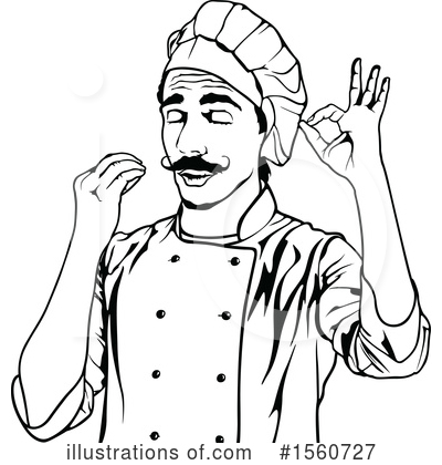 Royalty-Free (RF) Chef Clipart Illustration by dero - Stock Sample #1560727