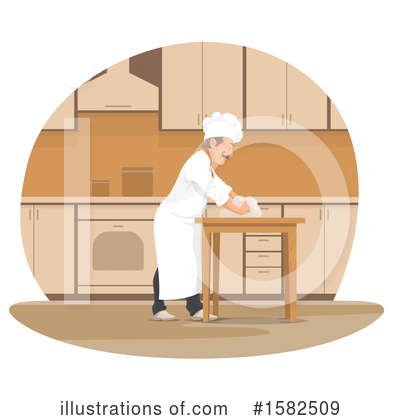 Royalty-Free (RF) Chef Clipart Illustration by Vector Tradition SM - Stock Sample #1582509