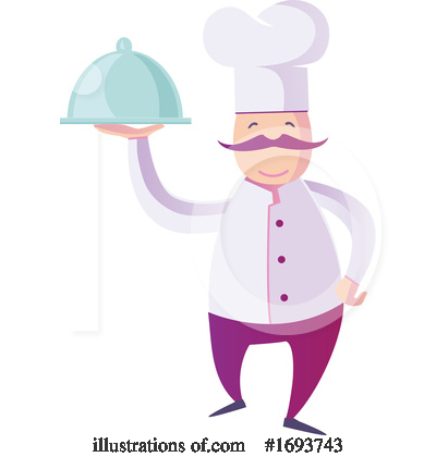 Royalty-Free (RF) Chef Clipart Illustration by Domenico Condello - Stock Sample #1693743