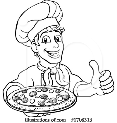 Royalty-Free (RF) Chef Clipart Illustration by AtStockIllustration - Stock Sample #1708313