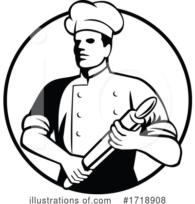 Royalty-Free (RF) Chef Clipart Illustration by patrimonio - Stock Sample #1718908