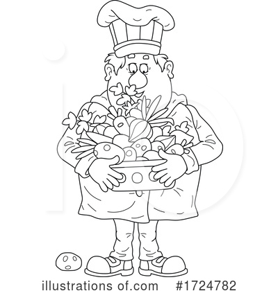 Royalty-Free (RF) Chef Clipart Illustration by Alex Bannykh - Stock Sample #1724782