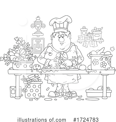 Royalty-Free (RF) Chef Clipart Illustration by Alex Bannykh - Stock Sample #1724783