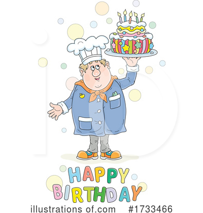 Birthday Cake Clipart #1733466 by Alex Bannykh