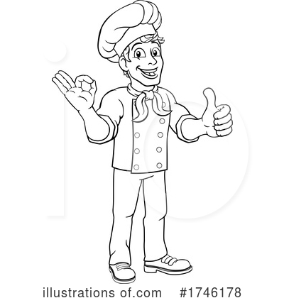Royalty-Free (RF) Chef Clipart Illustration by AtStockIllustration - Stock Sample #1746178