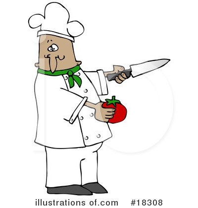 Royalty-Free (RF) Chef Clipart Illustration by djart - Stock Sample #18308