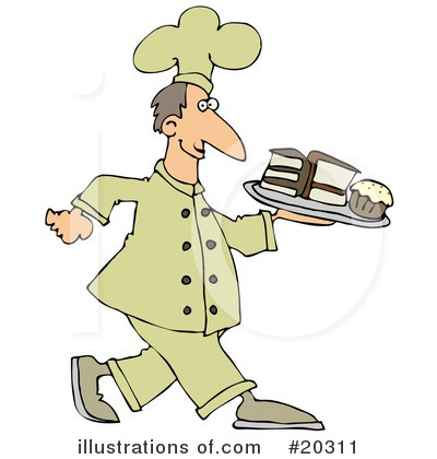 Royalty-Free (RF) Chef Clipart Illustration by djart - Stock Sample #20311