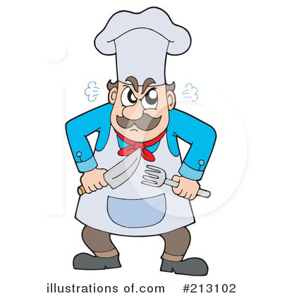 Royalty-Free (RF) Chef Clipart Illustration by visekart - Stock Sample #213102