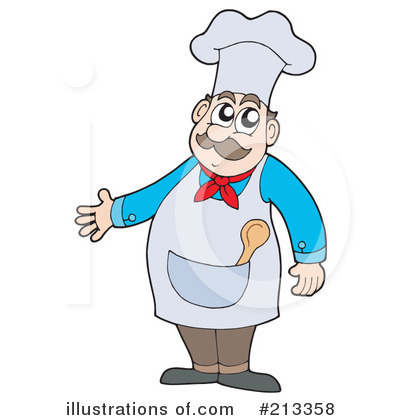 Royalty-Free (RF) Chef Clipart Illustration by visekart - Stock Sample #213358